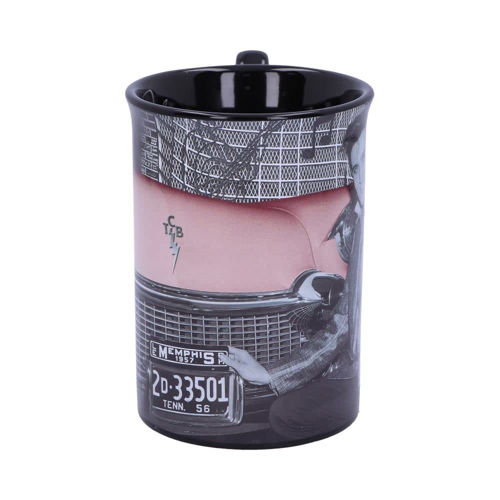 Elvis Presley with Pink Cadillac Drinking Mug 16oz