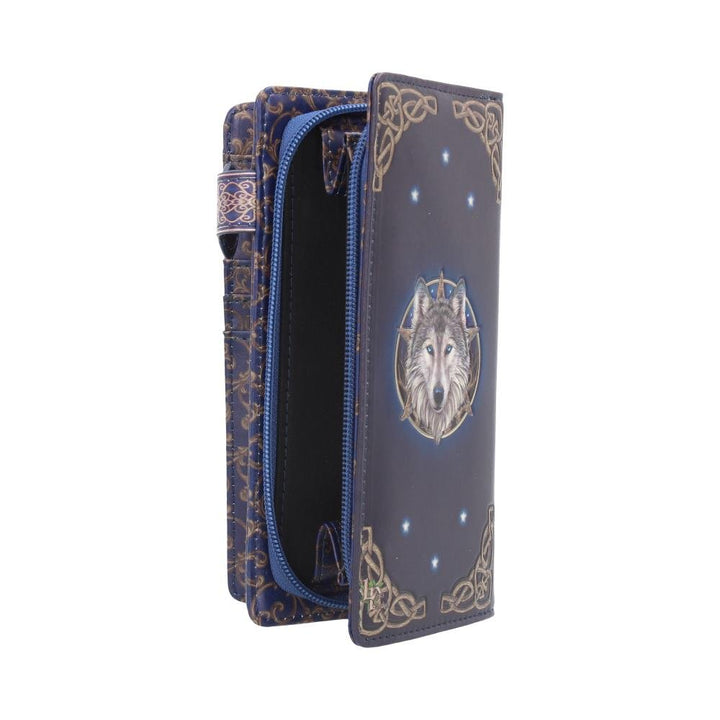 Lisa Parker Wild One Wolf Embossed Purse Wallet LP 18.5cm