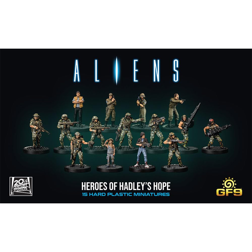 Aliens Heroes of Hadleys Hope Miniature Models Gale Force Nine Set 6