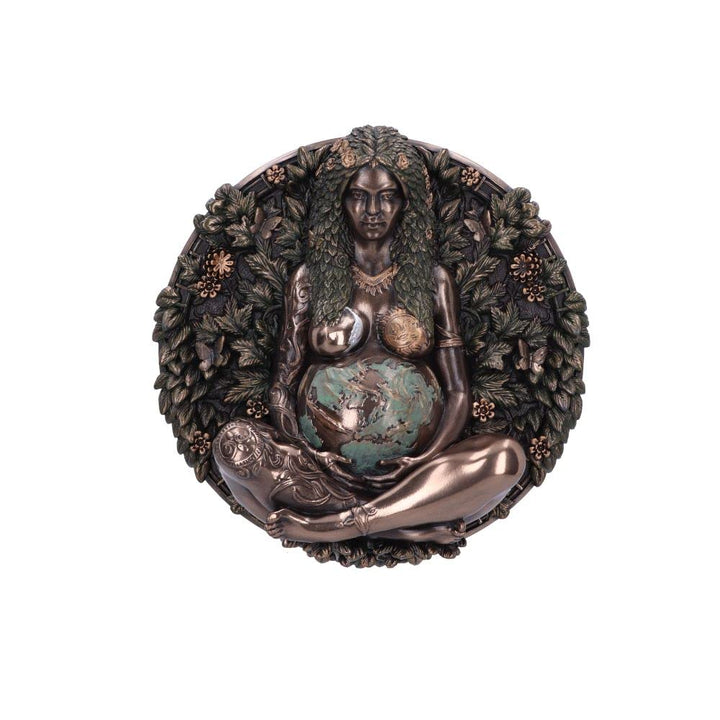 Bronze Mother Earth Wall Plaque 15cm