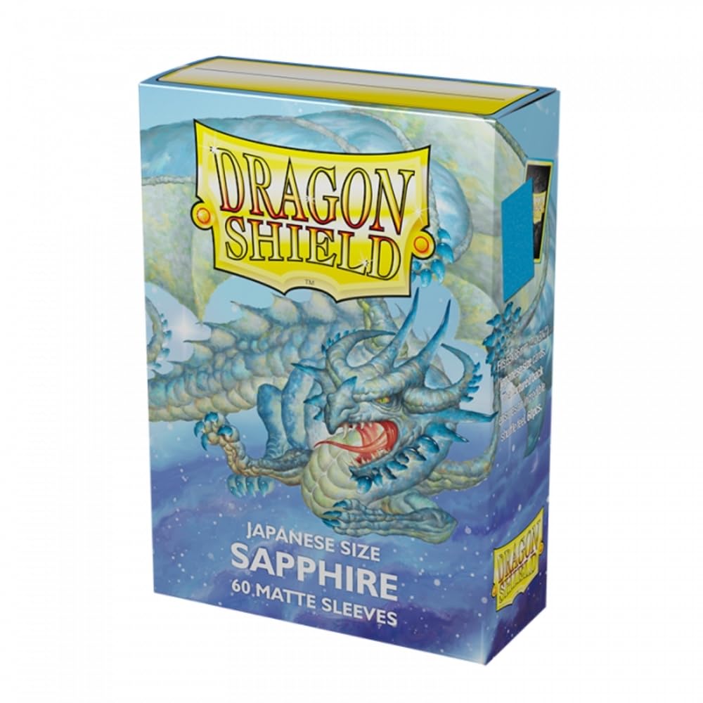 Dragon Shield Matte Japanese Size Sapphire 60 Gaming Accessory by Arcane Tinmen 1