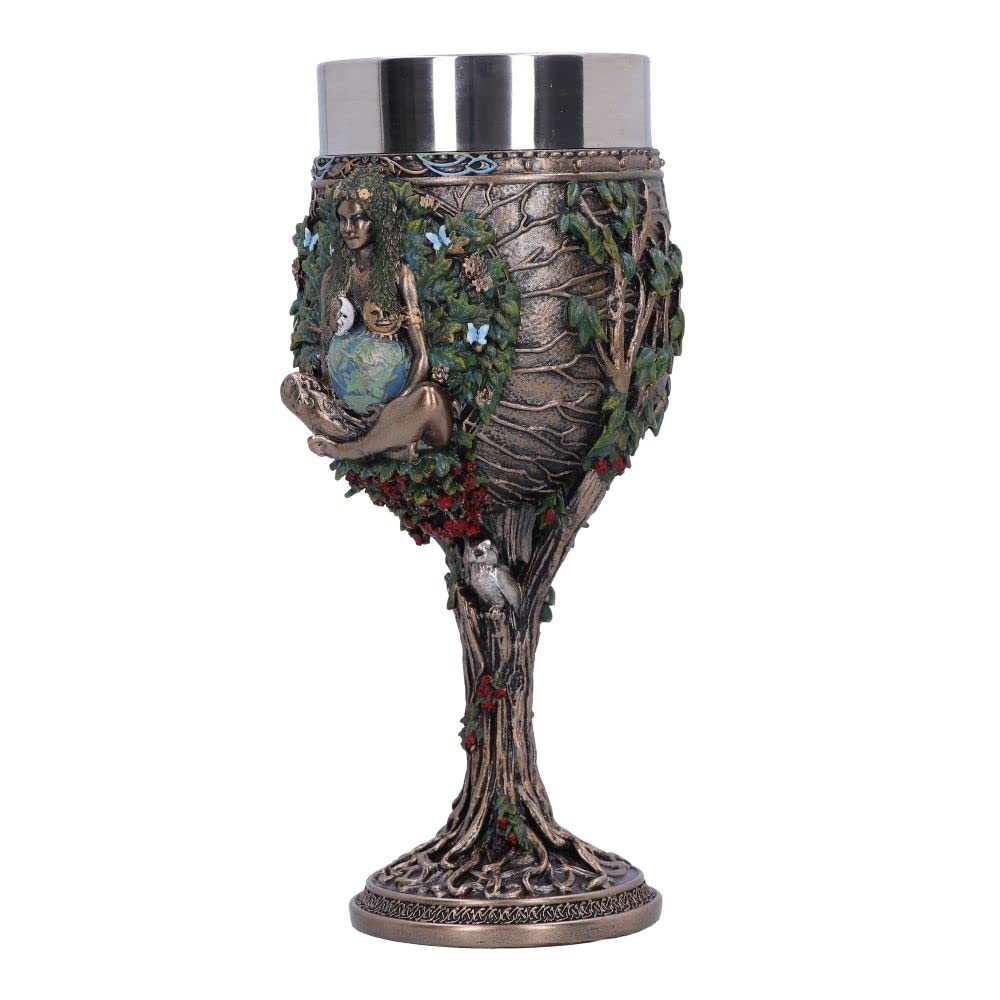 Bronze Mother Earth Goblet 20cm 3