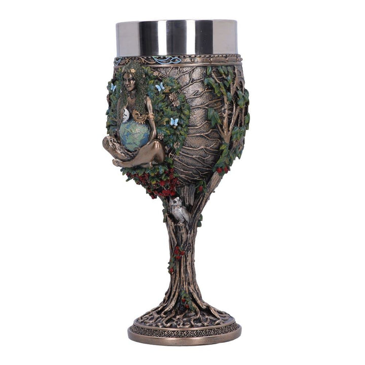 Bronze Mother Earth Goblet 20cm