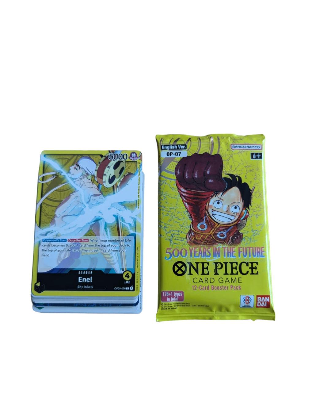 One Piece TCG - Trading Card Game - OP-07 500 Years in the Future - Booster Pack with 12 Cards, English