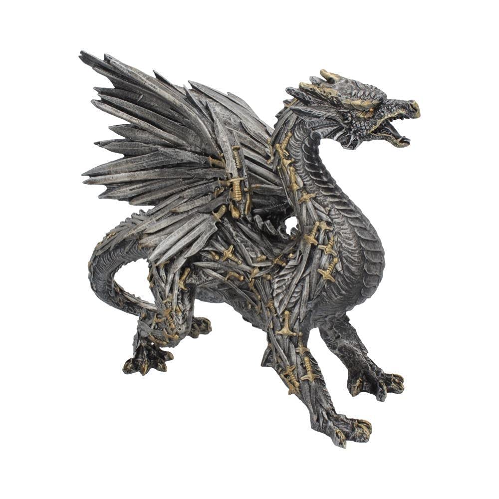 Swordwing Dragon Figure Forged From The Blades Of Enemies 29.5cm