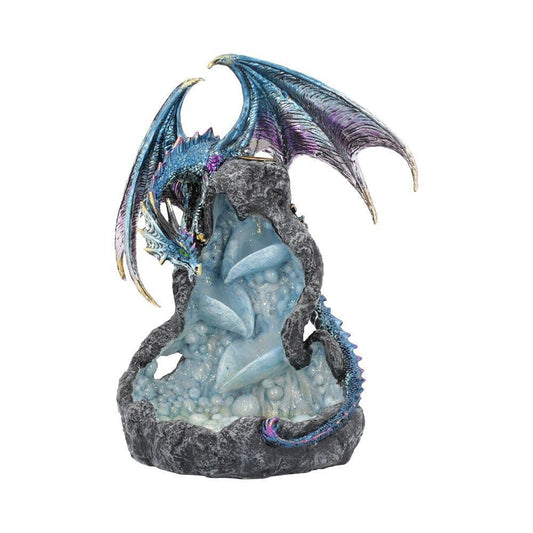 Dragons Intrigue Metallic Dragon Backflow Incense Burner 21.5cm 2