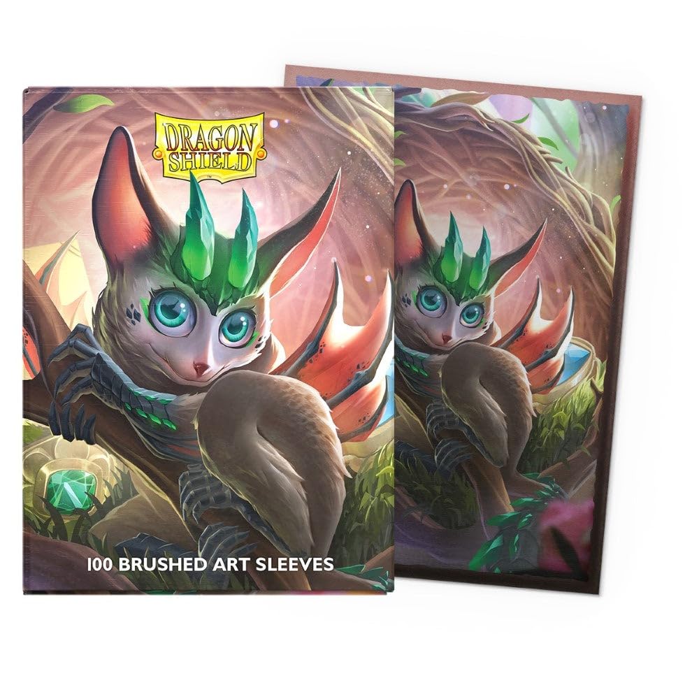 Dragon Shield Sleeves - Limited Edition Brushed Art: Spirit Animals – Bushdrake 100CT Card Sleeves - Textured Back - Compatible with Magic The Gathering, Pokémon, and Yugioh TCG & LCG - Top Loader