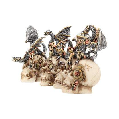 Mind Machines Steampunk Dragons Skulls Set of 4 10.5cm 3