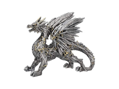 Swordwing Silver Dragon Sword Blade Figurine Small 20.5cm 1