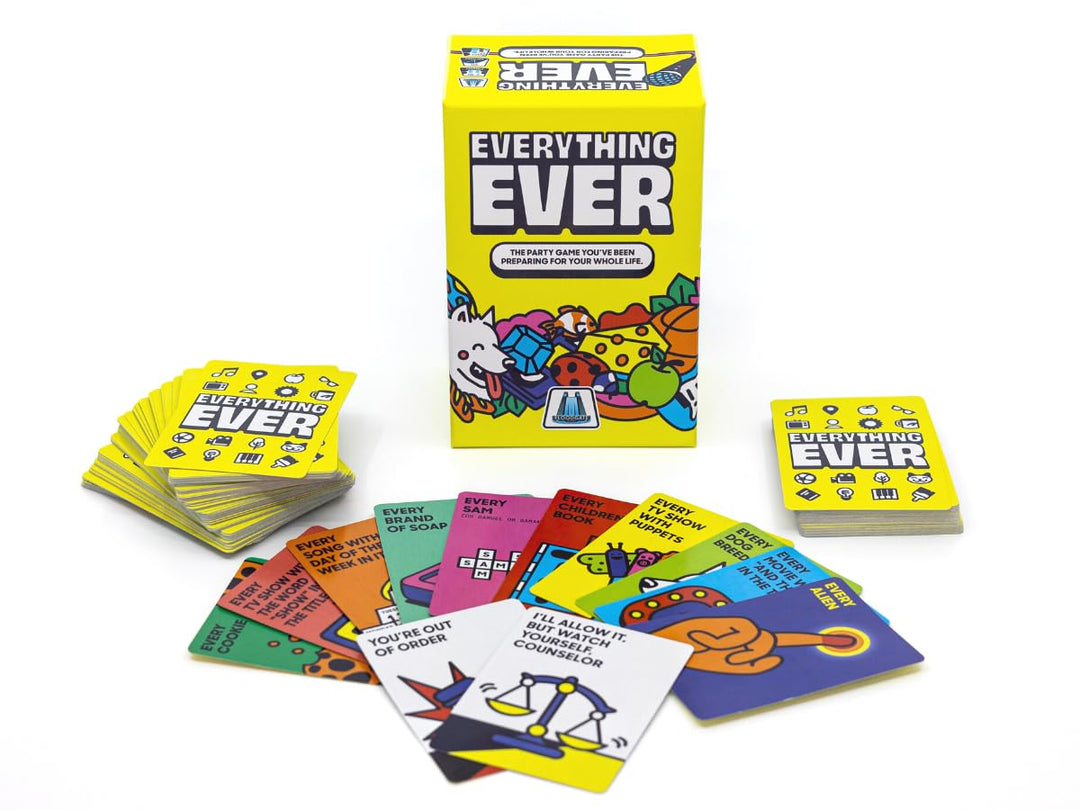 Everything Ever Card Game | Fun Family Games for Adults, Teens, & Kids | Fun Quick Party Game | 20 Minutes | Ages 12 and Up | for 2 to 10 Players | Easy to Learn