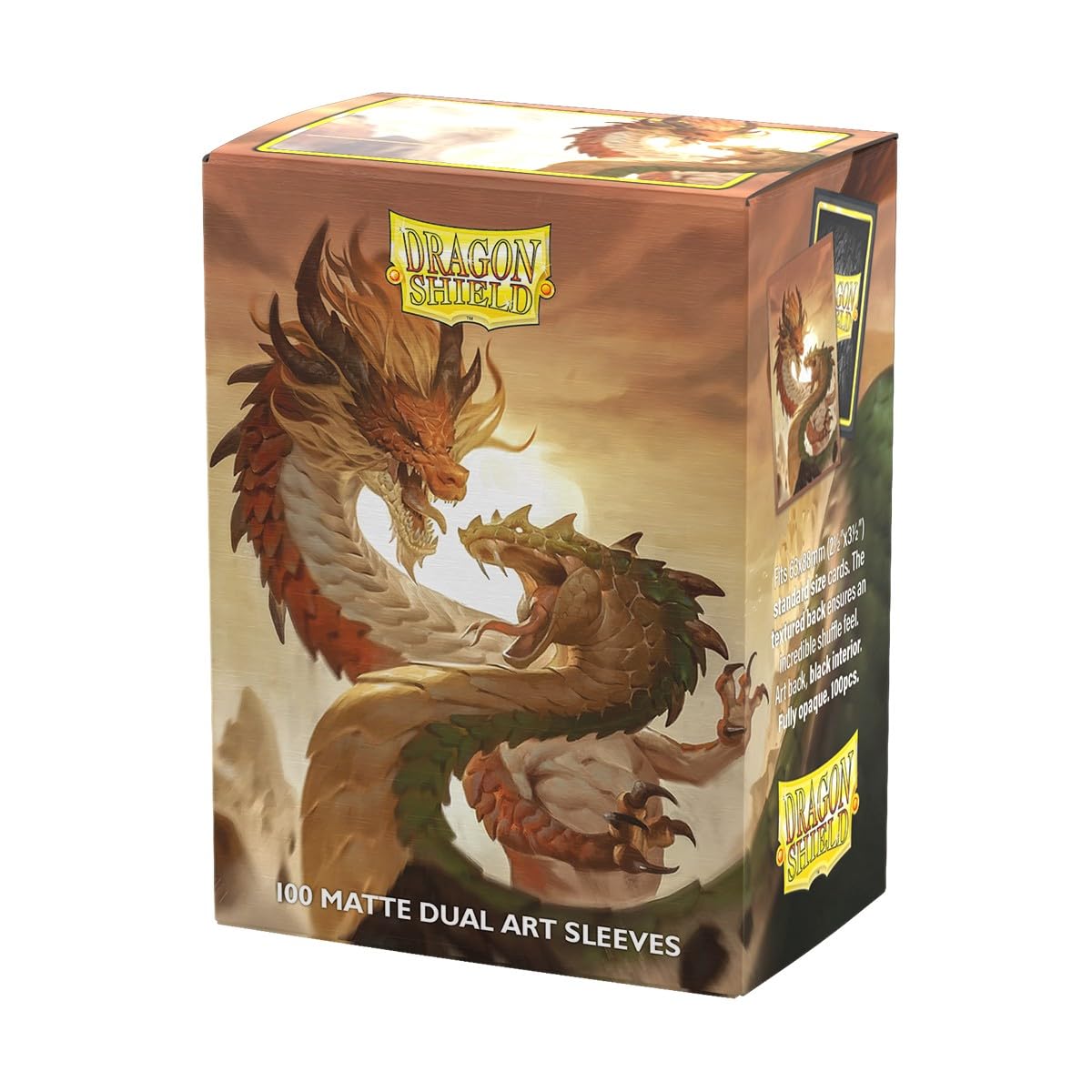 Dragon Shield: Wood Snake 2025-100CT Matte Dual Art Card Sleeves - Compatible with Magic The Gathering, Pokémon, and Yugioh TCG & LCG Protection, for Toploaders 2