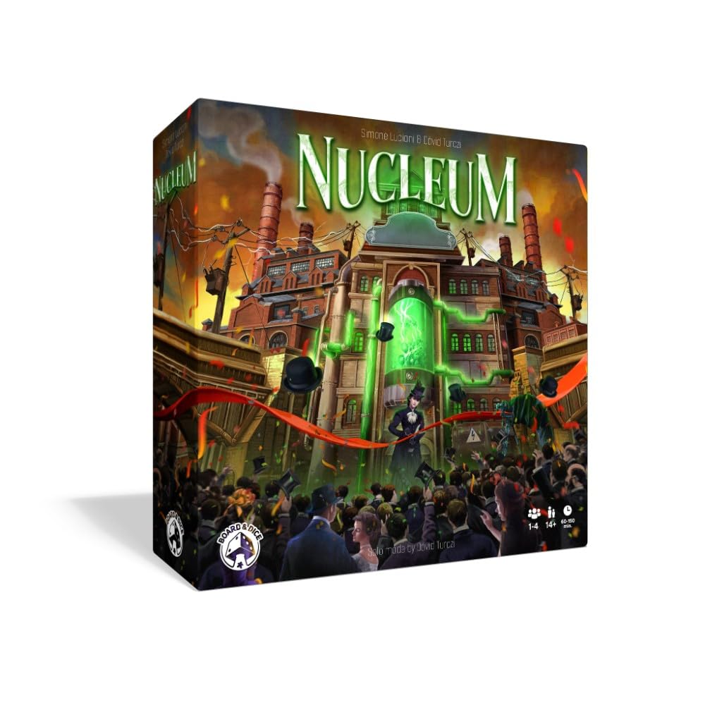 Board And Dice , Nucleum , Board Game , Ages 14+ , 1-4 Players , 60-150 Minutes Playing Time