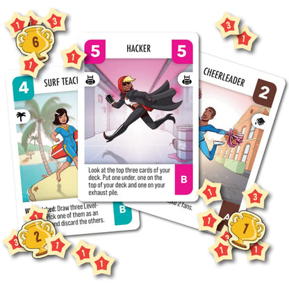Challengers! Beach Cup Card Game - Strategy Game, Interactive Deck Management Game, Fun Family Game for Adults and Kids, Ages 8+, 1-8 Players, 45 Min Playtime, Made by Pretzel Games 2
