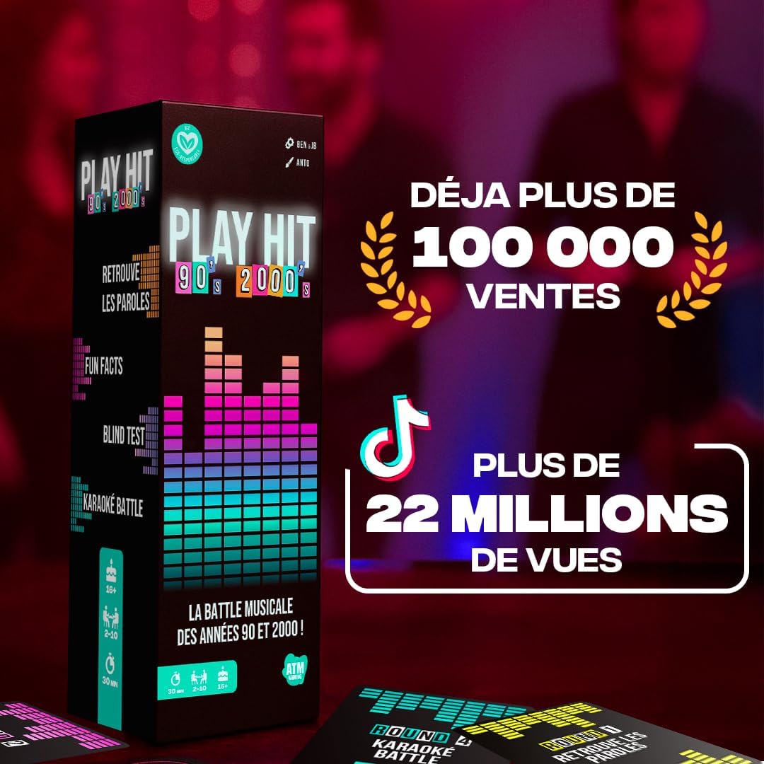 Play Hit Music Party Card Game