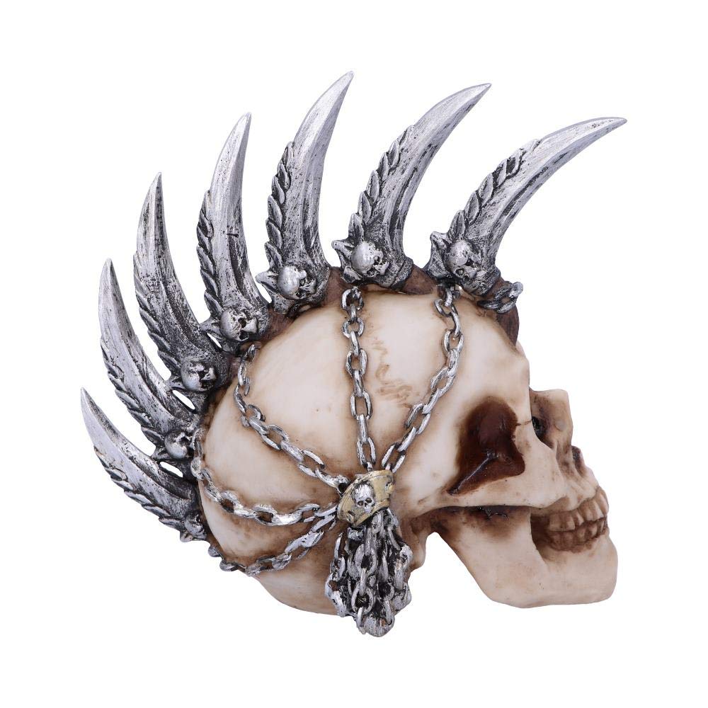 Chain Blade Mohican Mohawk Knife Skull Ornament 17.5cm 5