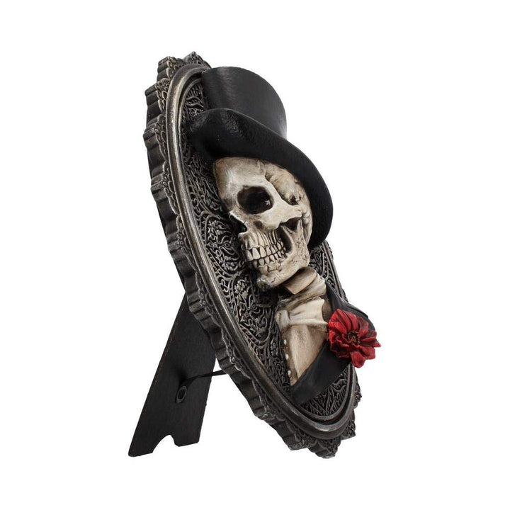 Beautiful Male Skeleton Plaque Day of the Dead Valentine Wall Hanging Handsome 22cm