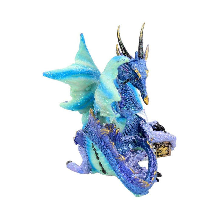 Piasa Sky Blue and Violet Small Fantasy Dragon Figurine 12cm