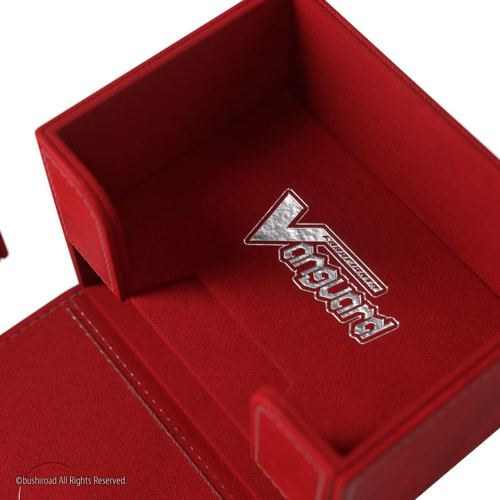 Cardfight!! Vanguard Nation's Vault | Premium Deck Box | Holds up to 50 Double-Sleeved Cards | Extra Drawer for Power Counters and Accessories