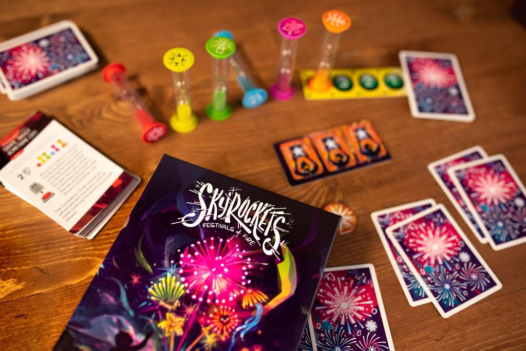 Floodgate Games Skyrockets Festivals of Fire Party Game - Card Game - English Version 4