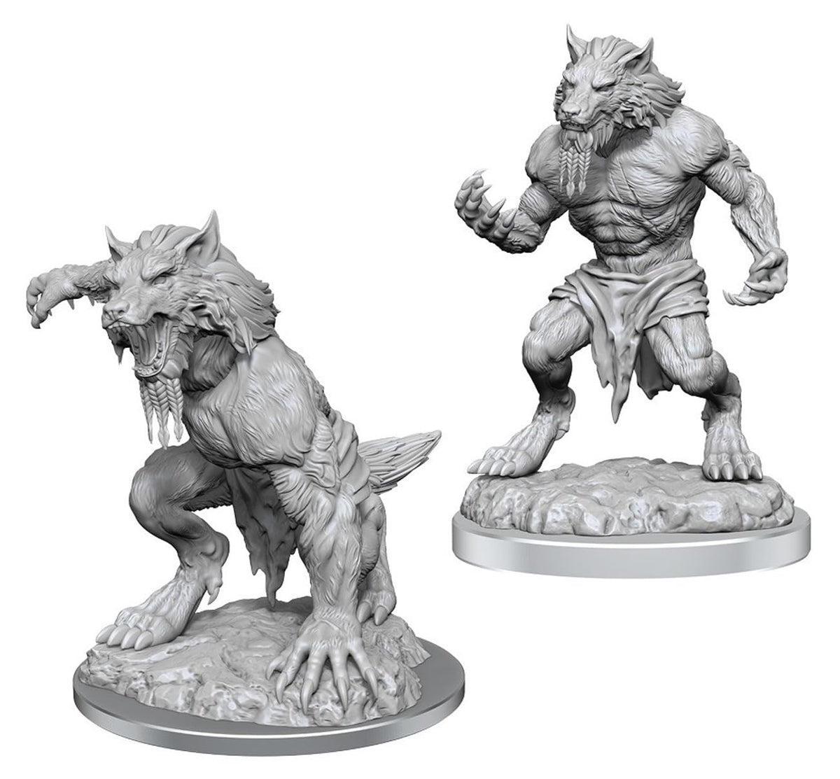 Fey Werewolves Critical Role Unpainted Miniatures W3 Miniature Game by Wiz Kids 1
