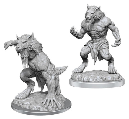 Fey Werewolves Critical Role Unpainted Miniatures W3 Miniature Game by Wiz Kids 1