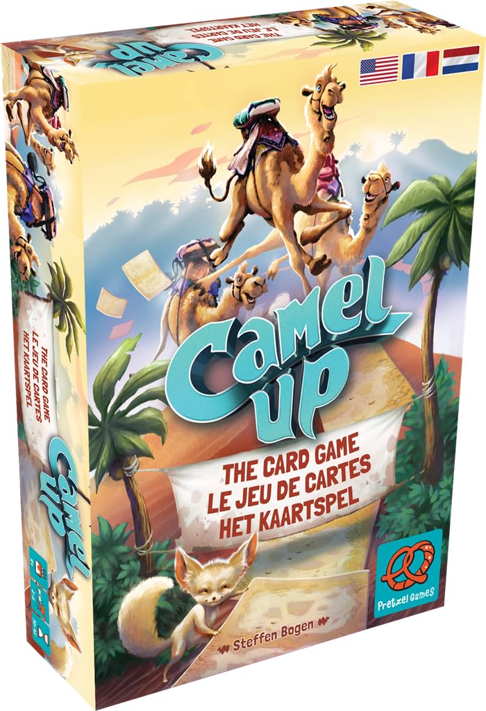 Pretzel Games Camel Up - Board Game - For 2 to 6 Players - 8 Years and Up - French Version