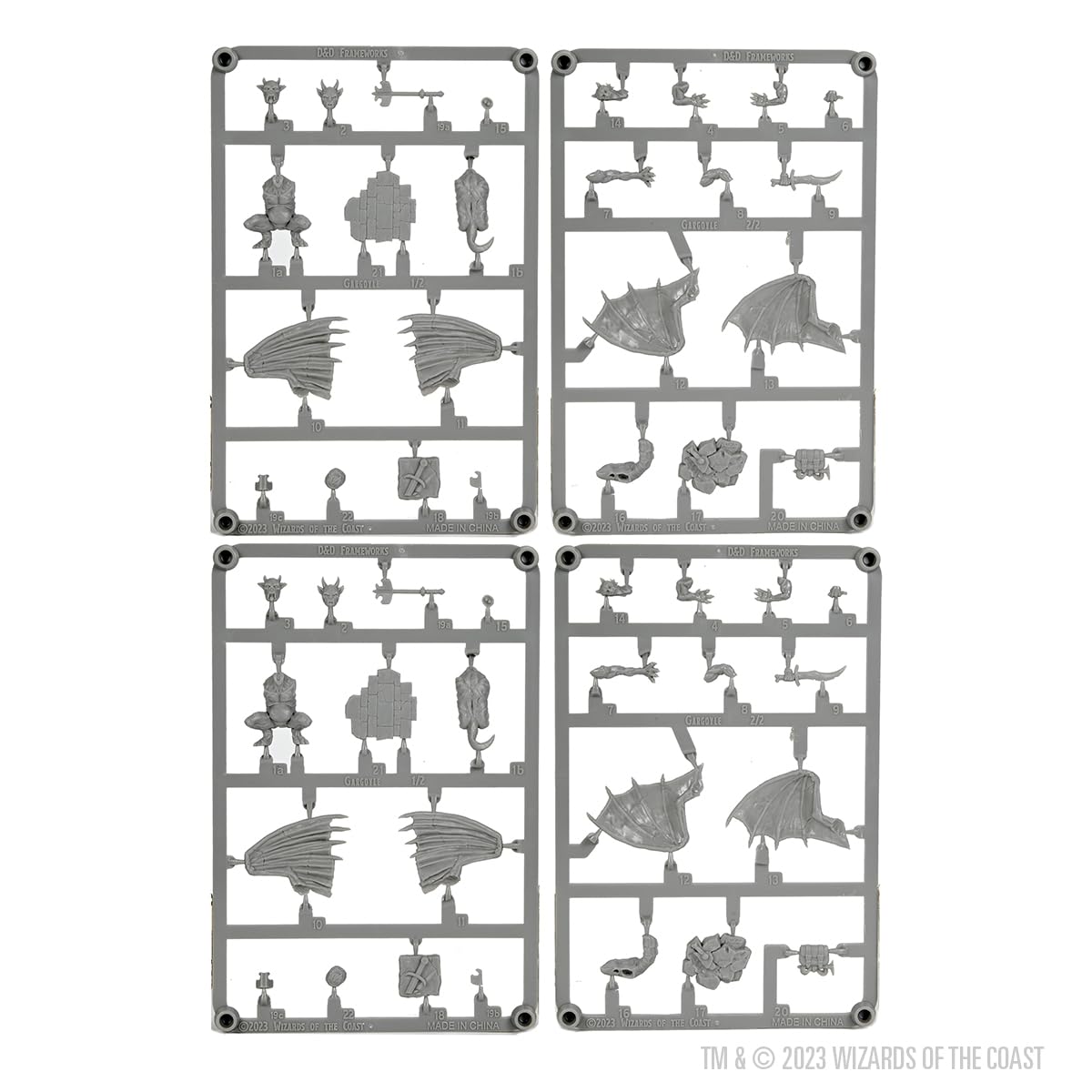 WizKids D&D Frameworks: Gargoyle - Unpainted and Unassembled 5