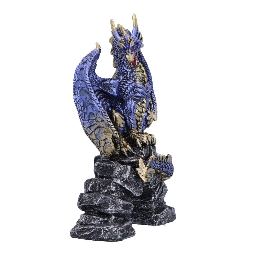 Acko Metallic Blue Dragon Figurine 15.5cm