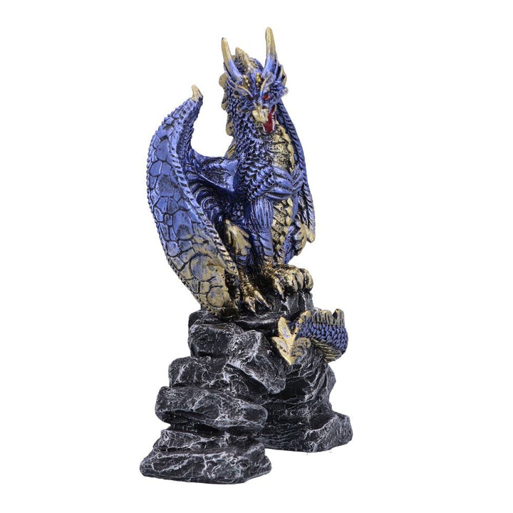 Acko Metallic Blue Dragon Figurine 15.5cm