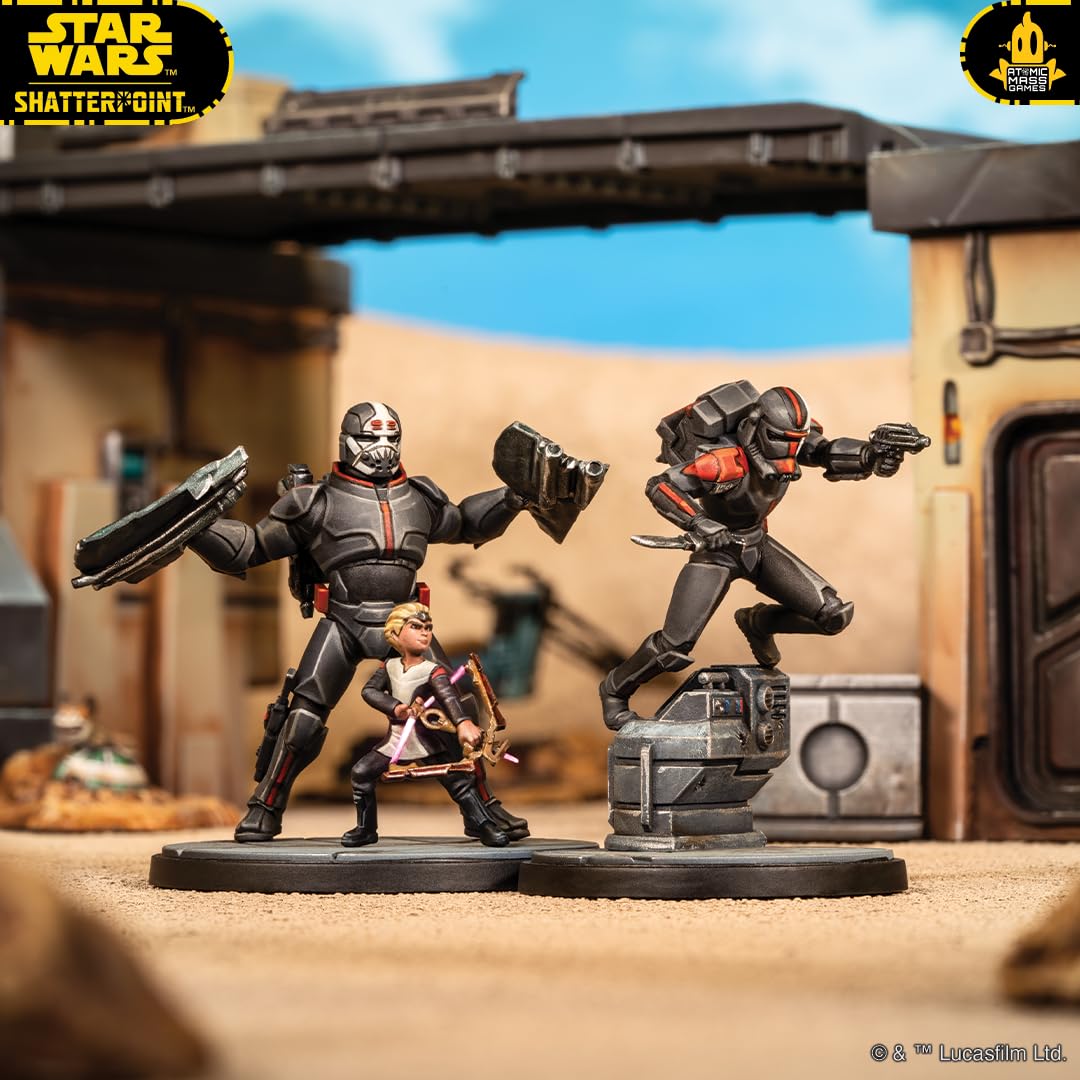 Star Wars Shatterpoint Clone Force 99 Squad Pack - Tabletop Miniatures Game, Strategy Game for Kids and Adults, Ages 14+, 2 Players, 90 Minute Playtime, Made by Atomic Mass Games