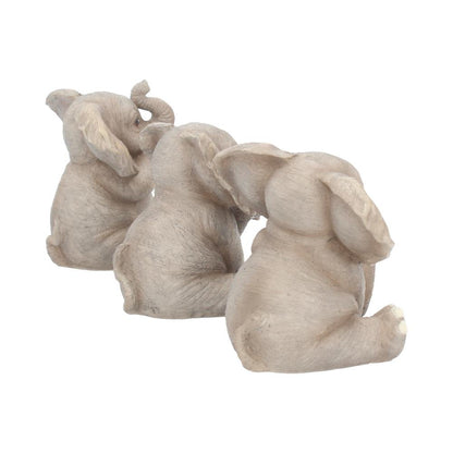 Three Baby Elephants Figurine Elephant Ornaments 8cm 5
