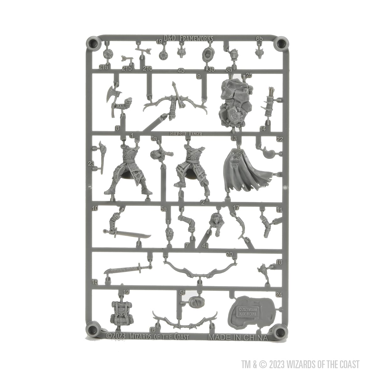 WizKids D&D Frameworks: Male Half-Elf Ranger - Unpainted and Unassembled 2