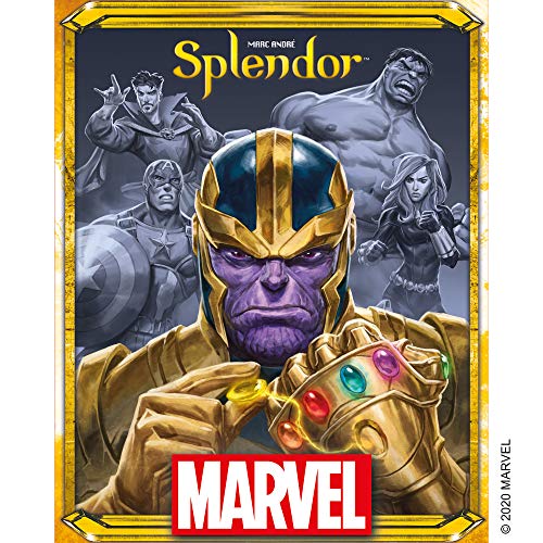 Marvel Splendor Board Game - Strategy Game for Kids and Adults, Fun Family Game Night Entertainment, Ages 10+, 2-4 Players, 30-Minute Playtime, Made by Space Cowboys