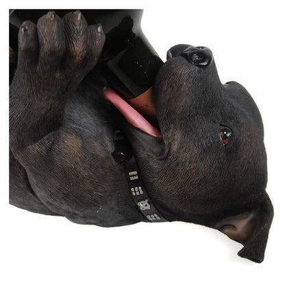 Staffordshire Bull Terrier Dog Guzzler Wine Bottle Holder Guzzlers 25cm 5
