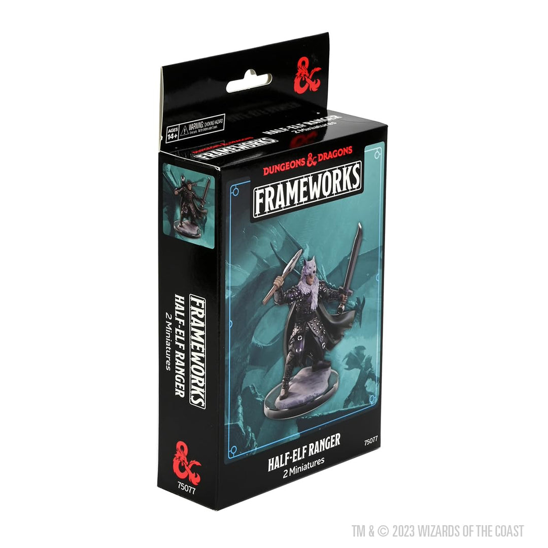 WizKids D&D Frameworks: Male Half-Elf Ranger - Unpainted and Unassembled