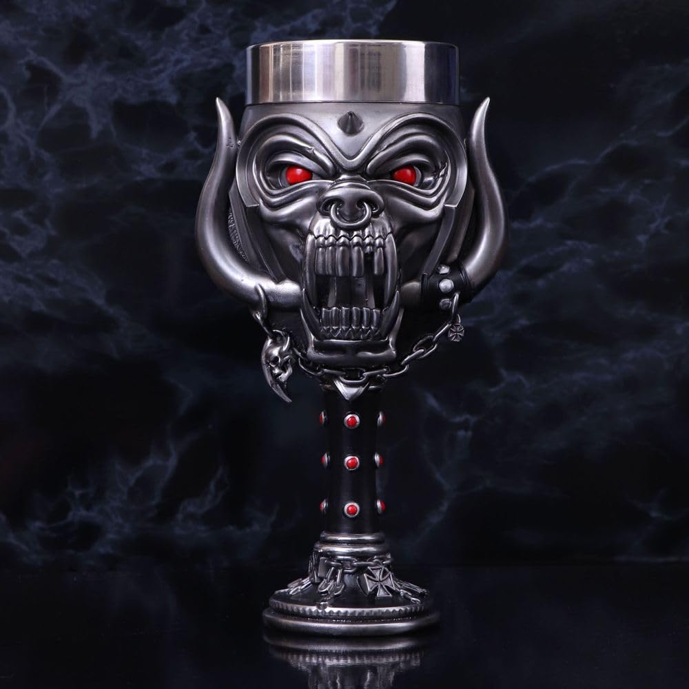 Motorhead Snaggletooth Warpig Goblet Glass 19.5cm Officially Licensed