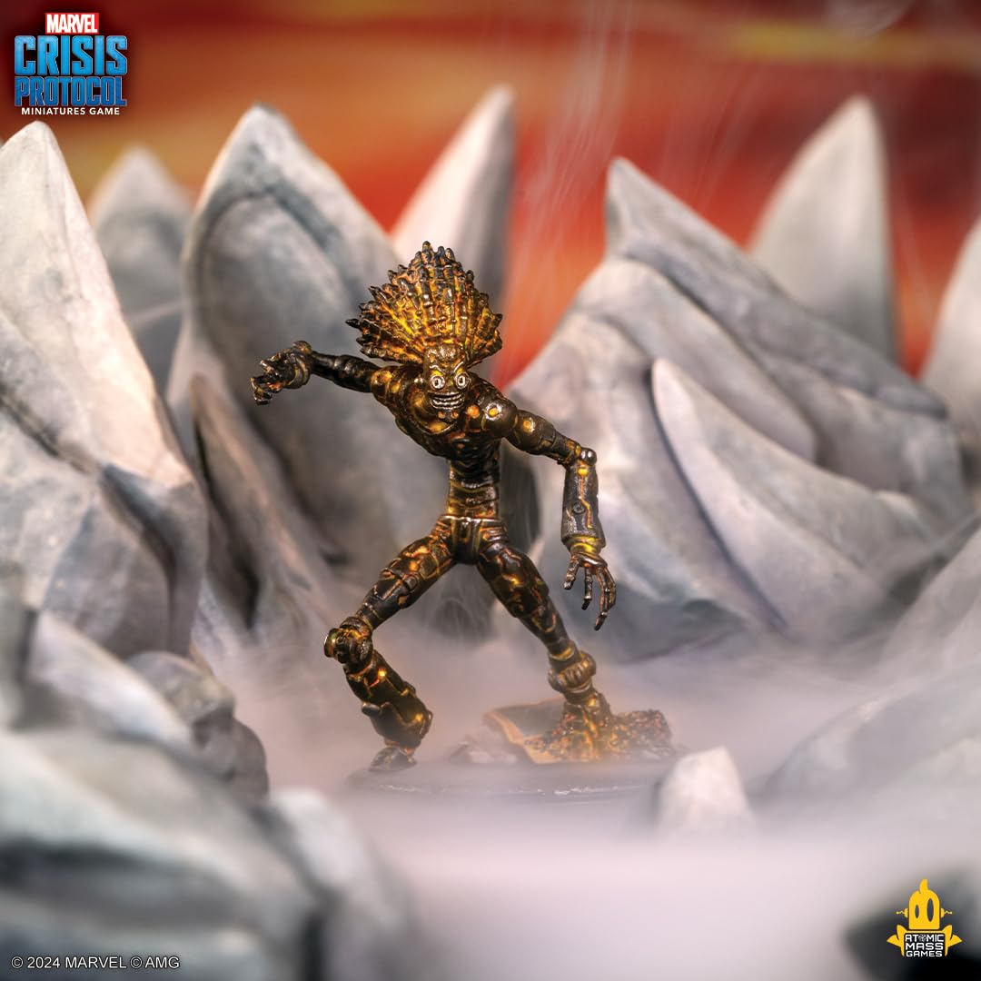 Atomic Mass Games Marvel: Crisis Protocol Sunspot & Warlock Character Pack - Tabletop Superhero Game, Strategy Game for Kids & Adults, Ages 14+, 2 Players, 90 Min Playtime, Made 5