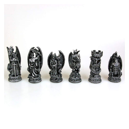 Raised Fantasy Kingdom Of The Dragon Chess Set With Corner Towers 43cm 3