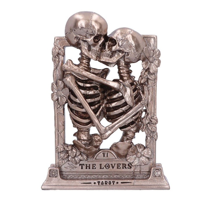 The Lovers Bronze Gothic Skeleton Ornament 20.5cm