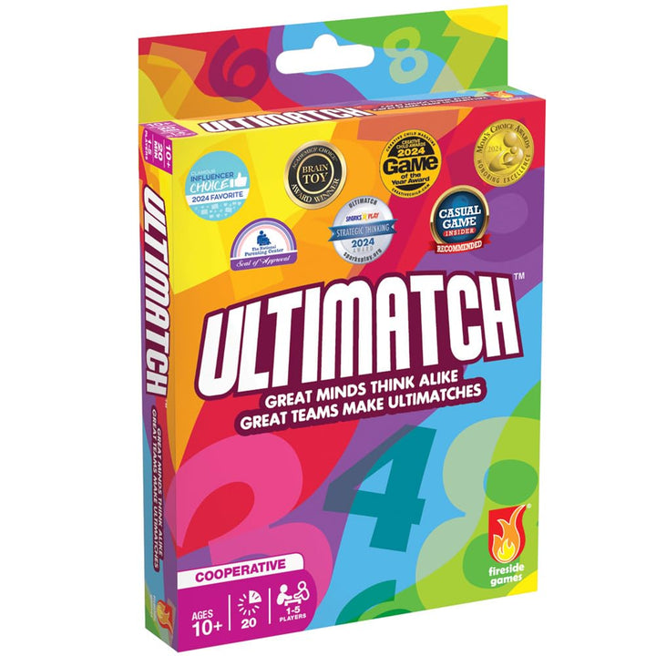 Fireside Games Ultimatch Cooperative Card Game Easy to Learn by Matching Colors & Numbers - Addictive Fun for Kids Teens and Adults Ages 10 and up - 1 to 5 Players Great for Family Game Night