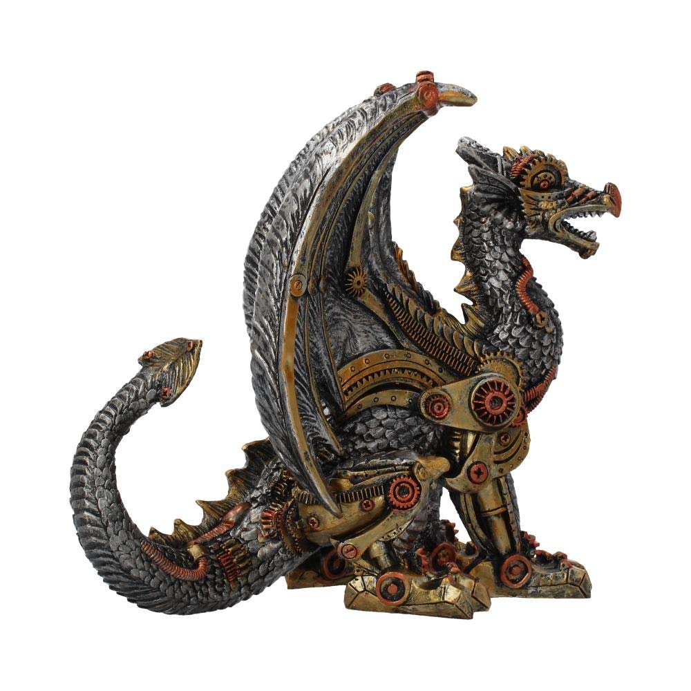 Mechanical Protector Steampunk Dragon Figurine 20cm 3
