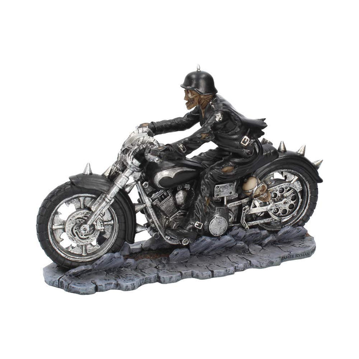Hell on the Highway Skeleton Motorbike Ornament Figurine 20.5cm
