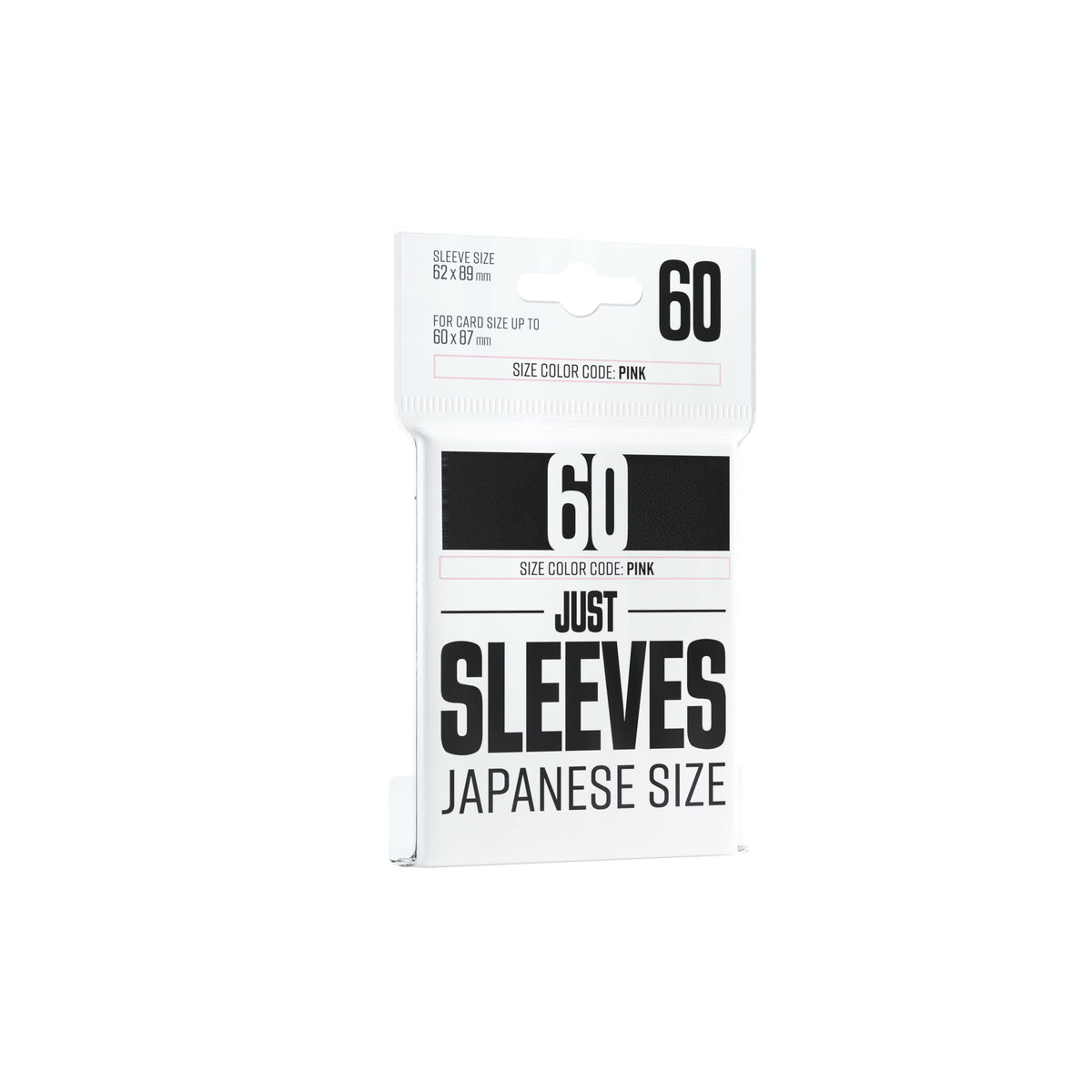 UNIT Gamegenic Just Sleeves Japanese Size Black 60 ct Gaming Accessory 1