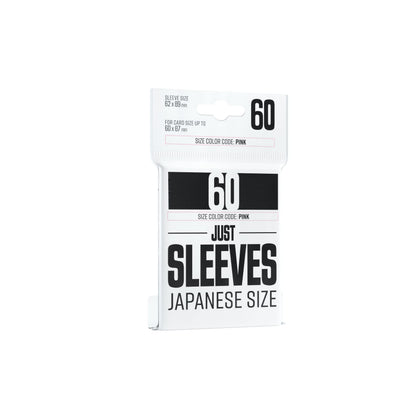 UNIT Gamegenic Just Sleeves Japanese Size Black 60 ct Gaming Accessory 1