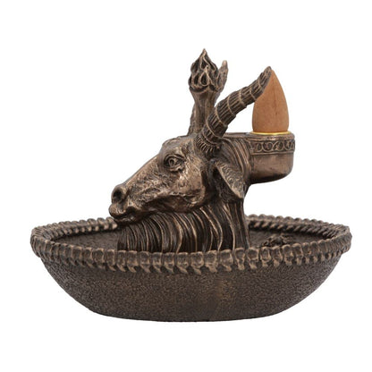 Baphomets Wealth Occult Backflow Incense Burner 13cm 4