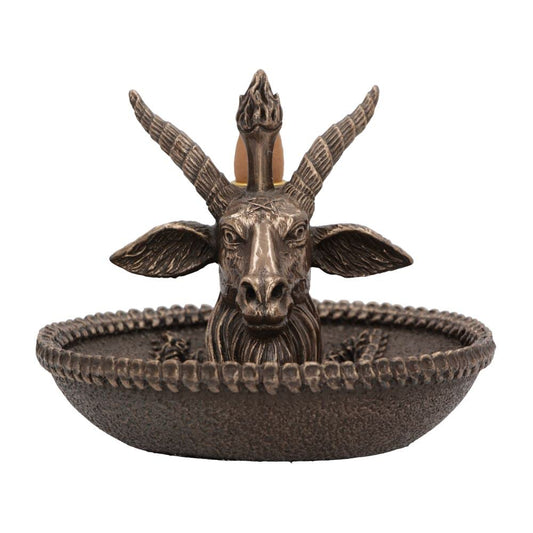 Baphomets Wealth Occult Backflow Incense Burner 13cm 2