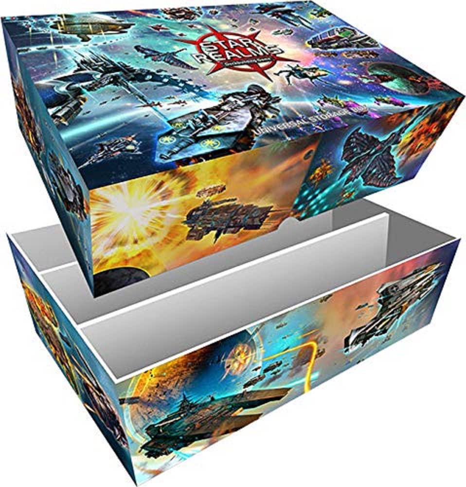 White Wizard Games Star Realms Universal Storage Box – Card Deck Box – Durable and Sturdy – Designed for use with Star Realms Deck Building Game, Multi-Colored 1