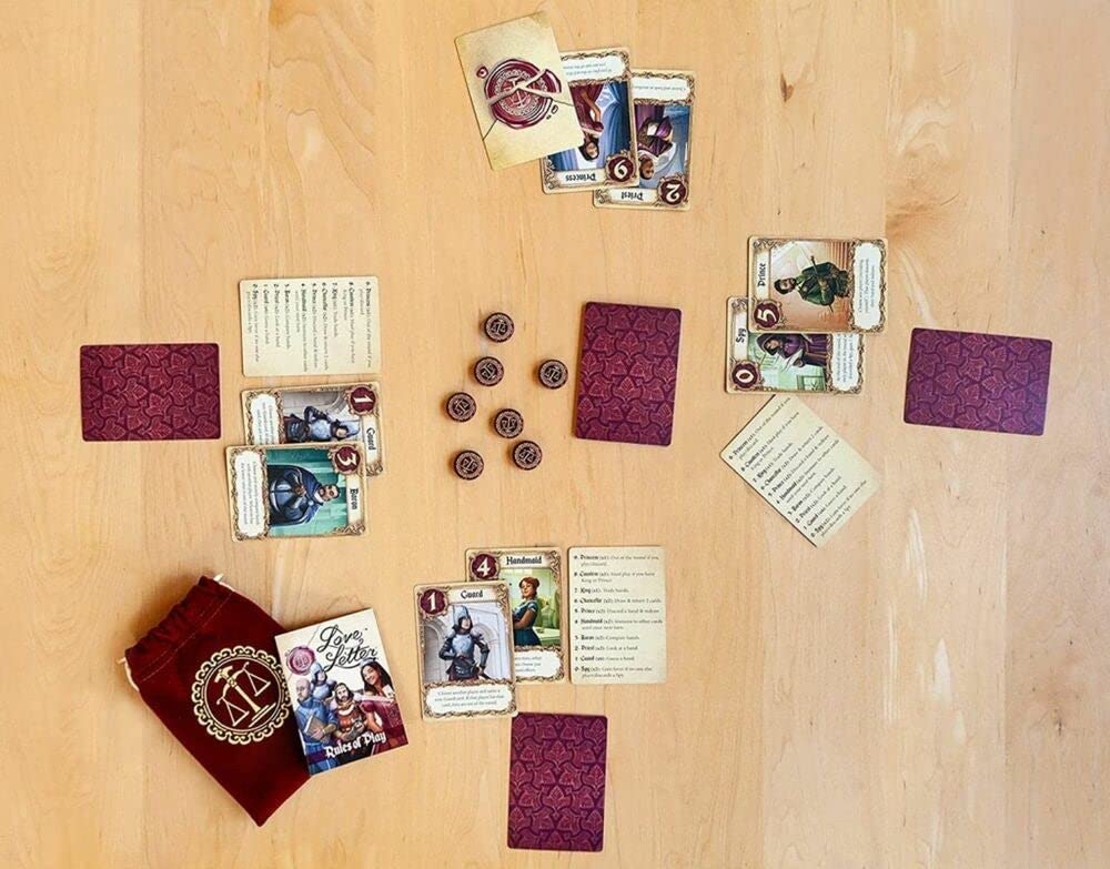 Love Letter Card Game - Renaissance Strategy Deduction Game for Ages 10+, 2-6 Players, 20 Min Playtime by Z-Man Games