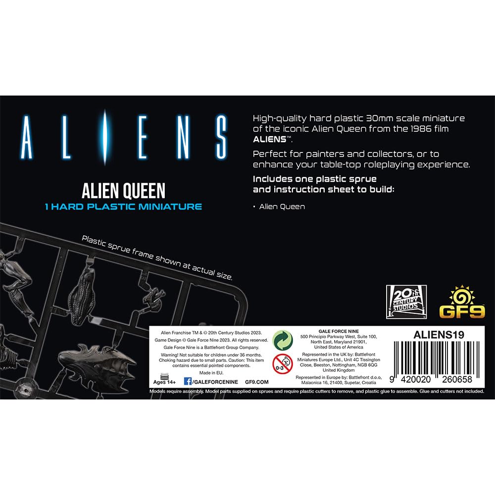 Alien Queen 30mm Scale Miniature 1986 Film Aliens 3