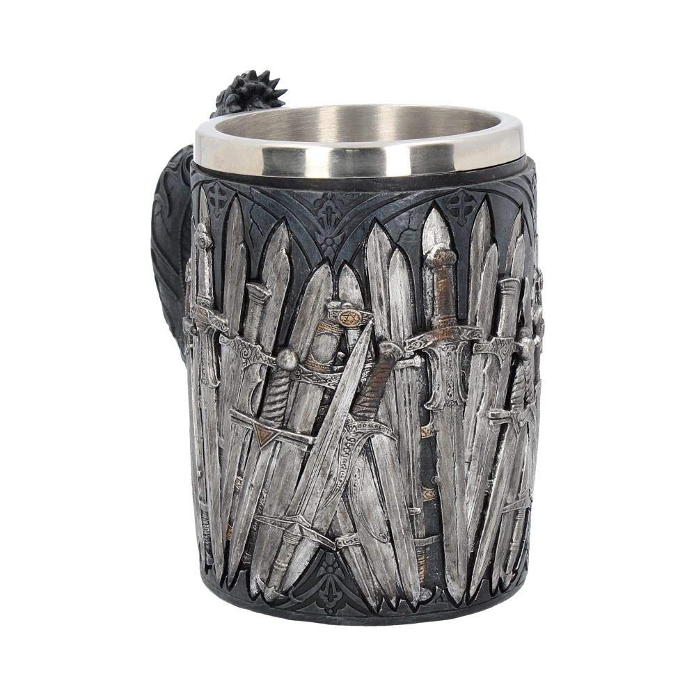 Medieval Sword Dragon Tankard Gothic Fantasy Mug 14cm